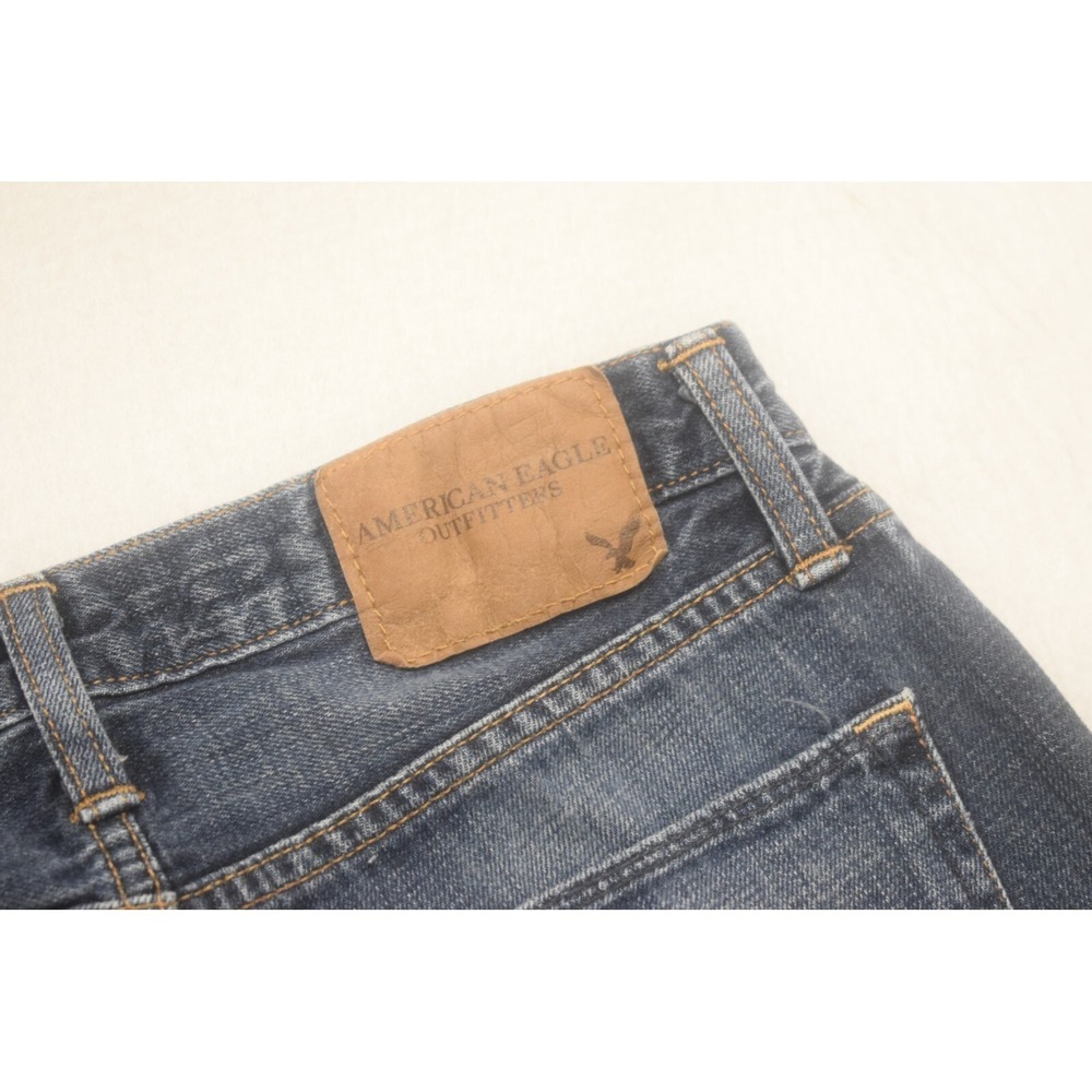American Eagle Slim Straight Denim Blue Jeans Mens Size 29 x 32